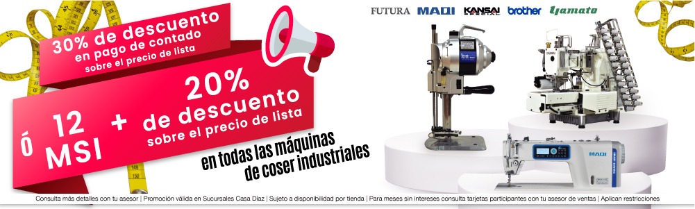 M�quinas de coser industriales